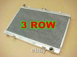 3ROW Aluminum Alloy Radiator &fans Fit Nissan Silvia S14 S15 SR20DET 240SX 200SX