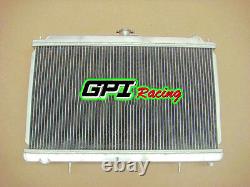 3ROW Aluminum Alloy Radiator &fans Fit Nissan Silvia S14 S15 SR20DET 240SX 200SX