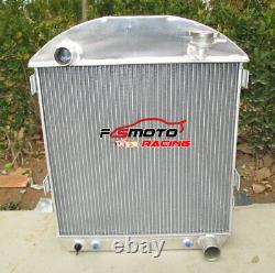 3ROW Aluminum Radiator For 1924-1927 FORD CHEV Chevy ENGINE MODEL T-Bucket GRILL