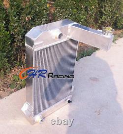 3ROW Aluminum Radiator For TRIUMPH TR2/TR3/TR3A/TR3B Manual Car
