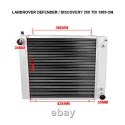 3Row 52mm Aluminum Radiator Fit Land Rover Discovery Defender Range Rover 200TDI