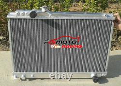 3Row Aluminum Radiator+Fans For 1986-1992 TOYOTA SUPRA MK3 SOARER MZ20 7M-GTE