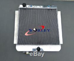 4 Row Aluminum Radiator For 1955-1959 Chevy Pickup Truck V8 55 56 57 58 59 At/mt