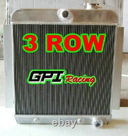 4 Row Aluminum Radiator For 1955-1959 Chevy Pickup Truck V8 55 56 57 58 59 At/mt