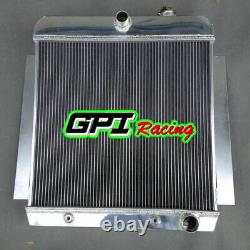 4 Row Aluminum Radiator For 1955-1959 Chevy Pickup Truck V8 55 56 57 58 59 At/mt