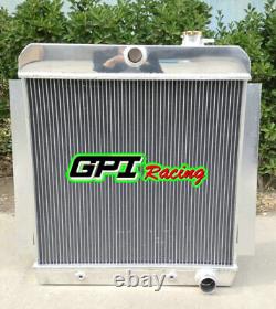 4 Row Aluminum Radiator For 1955-1959 Chevy Pickup Truck V8 55 56 57 58 59 At/mt