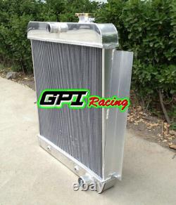 4 Row Aluminum Radiator For 1955-1959 Chevy Pickup Truck V8 55 56 57 58 59 At/mt