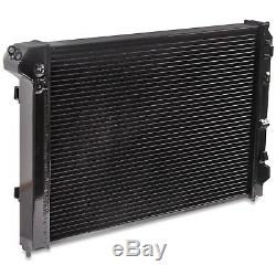 40mm BLACK ALLOY RACE RADIATOR RAD FOR BMW MINI R53 COOPER S 1.6 SUPERCHARGED
