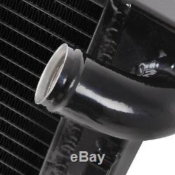 40mm BLACK ALLOY RACE RADIATOR RAD FOR BMW MINI R53 COOPER S 1.6 SUPERCHARGED