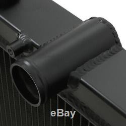 40mm BLACK ALUMINIUM RADIATOR RAD FOR SUBARU IMPREZA GDA GDB WRX STI TURBO 03-07