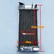 41cm X 18cm Aluminum Radiator For Go Kart Iame X30 With Hose Fittings Pump Thermo
