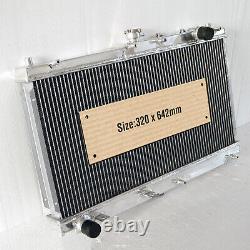 42mm ALUMINIUM RACE RADIATOR RAD FITS MAZDA MX-5 MX5 NB MK2 MK2.5 1.6 1.8 98-05