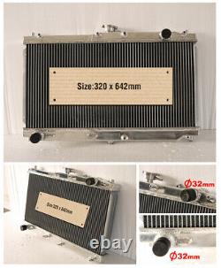 42mm ALUMINIUM RACE RADIATOR RAD FITS MAZDA MX-5 MX5 NB MK2 MK2.5 1.6 1.8 98-05