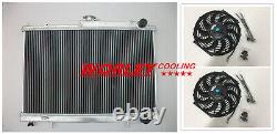 42mm Alloy aluminum radiator for Nissan skyline R33 R34 RB25DET GTS-T GTR + Fan
