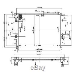 42mm Full Aluminium Alloy Rad Radiator For Bmw 3 Series E36 Z3 M3 3.0 3.2