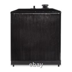 42mm HIGH FLOW ALLOY BLACK RADIATOR RAD FOR HONDA CIVIC EG EK EH EJ EM 88-00