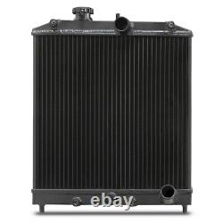 42mm HIGH FLOW ALLOY BLACK RADIATOR RAD FOR HONDA CIVIC EG EK EH EJ EM 88-00