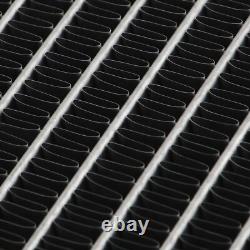 42mm HIGH FLOW ALLOY BLACK RADIATOR RAD FOR HONDA CIVIC EG EK EH EJ EM 88-00