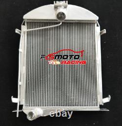 4ROW Aluminum Radiator For Ford model A 3.3L No Coolant Lost 1928-1929 28 29 MT