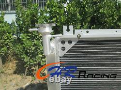 4ROW Aluminum radiator+FANS Nissan Patrol Gq 2.8 4.2 Diesel Td42&3.0 Petrol Y60