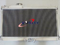 52MM Aluminum radiator + Fans for MAZDA MIATA MX5 1.6L 1.8L 1990-1997 91 92 MT