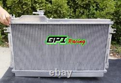 52MM for 1998-2005 Mazda MX-5 NB Roadster Miata MX5 MT Aluminum radiator + Fans