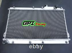 52MM for 1998-2005 Mazda MX-5 NB Roadster Miata MX5 MT Aluminum radiator + Fans