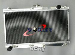 52MM for 1998-2005 Mazda MX-5 NB Roadster Miata MX5 MT Aluminum radiator + Fans