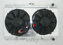52mm Aluminum Radiator & Shroud & Fans For Nissan Silvia S13 CA18DET CA18 MT