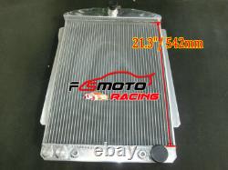 56MM Aluminum Radiator For 1940 1941 Chevy Car STREET ROD 3.5L AT 40 41