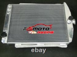 56MM Aluminum Radiator For 1940 1941 Chevy Car STREET ROD 3.5L AT 40 41