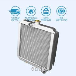 56MM Full Aluminum Race Radiator fit Land Rover Series 3 4cyl 2A Diesel Petrol