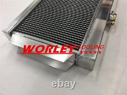 56mm ALUMINUM ALLOY RADIATOR and fans for ROVER MG/MGB-GT MT NIB MANUAL new