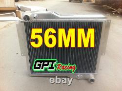 56mm Aluminum Alloy Radiator For Mg Mgb Gt V8 1973-1976 1974 1975 1976