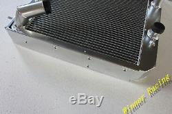 56mm Aluminum Radiator Fits Jaguar 4.2L XKE E-Type Series 2 1969-1971 2-Rows