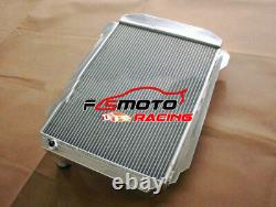 5ROW Aluminum Radiator For Chevy Hot/Street Rod 350 5.7 V8 WithTranny Cooler 1939