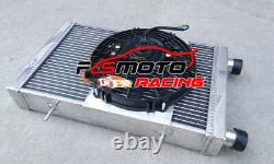 62MM Aluminum Radiator +Fan For Lotus Europa Coupe S1 S2 TC 1.5 1.6 1966-1976 MT
