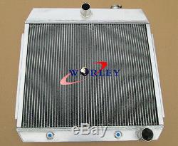 64MM 3ROW FORD For Chevy BEL AIR V8 1955-1957 55 56 57 Aluminum Alloy Radiator