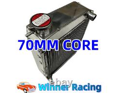 70mm Alloy Radiator Mini Cooper S, Morris Moke, Race/Rally 1959-96 Extreme Vers