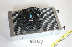 86mm Core Alloy Radiator+Fan fit Lotus Europa 1.5L/1.6L 1966-1976 MT