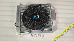 ALLOY RADIATOR + Electric fan for Morgan Plus Eight 8 1968-2003