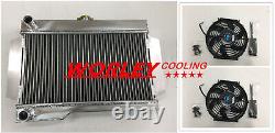 ALUMINUM ALLOY RADIATOR and fans for ROVER MG/MGB-GT MT NIB MANUAL brand new