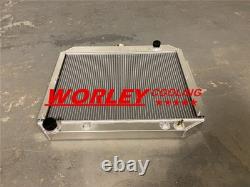 ALUMINUM RADIATOR & FAN for Chrysler Newport V8 1970 ALLOY 3ROW 3CORE
