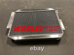 ALUMINUM RADIATOR & FAN for Chrysler Newport V8 1970 ALLOY 3ROW 3CORE