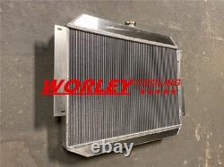 ALUMINUM RADIATOR & FAN for Chrysler Newport V8 1970 ALLOY 3ROW 3CORE