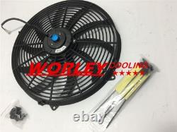ALUMINUM RADIATOR & FAN for Chrysler Newport V8 1970 ALLOY 3ROW 3CORE