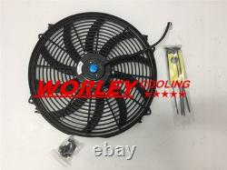 ALUMINUM RADIATOR & FAN for Chrysler Newport V8 1970 ALLOY 3ROW 3CORE