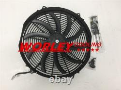 ALUMINUM RADIATOR & FAN for Chrysler Newport V8 1970 ALLOY 3ROW 3CORE