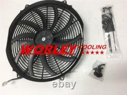 ALUMINUM RADIATOR & FAN for Chrysler Newport V8 1970 ALLOY 3ROW 3CORE