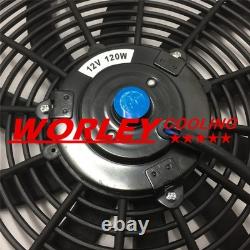 ALUMINUM RADIATOR & FAN for Chrysler Newport V8 1970 ALLOY 3ROW 3CORE